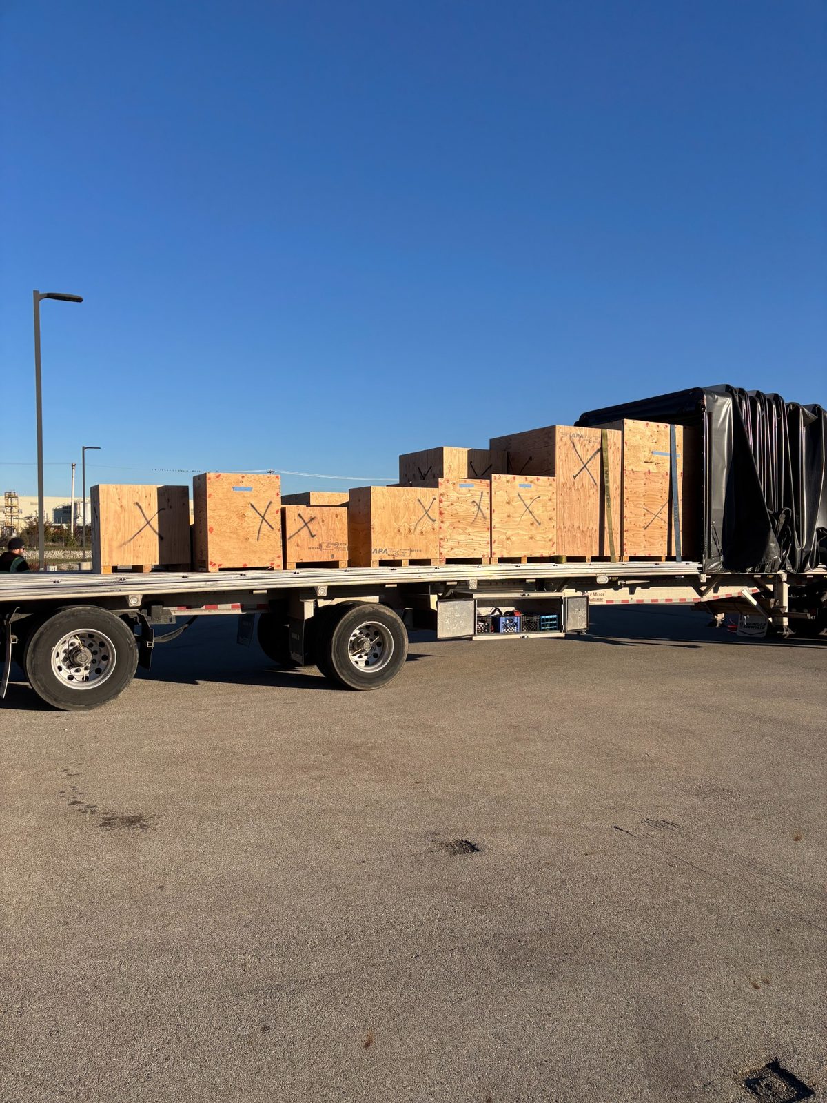 Custom wood shipping crates